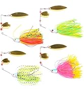 Amazon.co.jp: スピナーベイト 4個セット 5/7oz バス釣り用